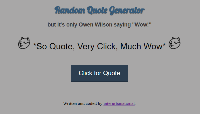 Random Quote Generator